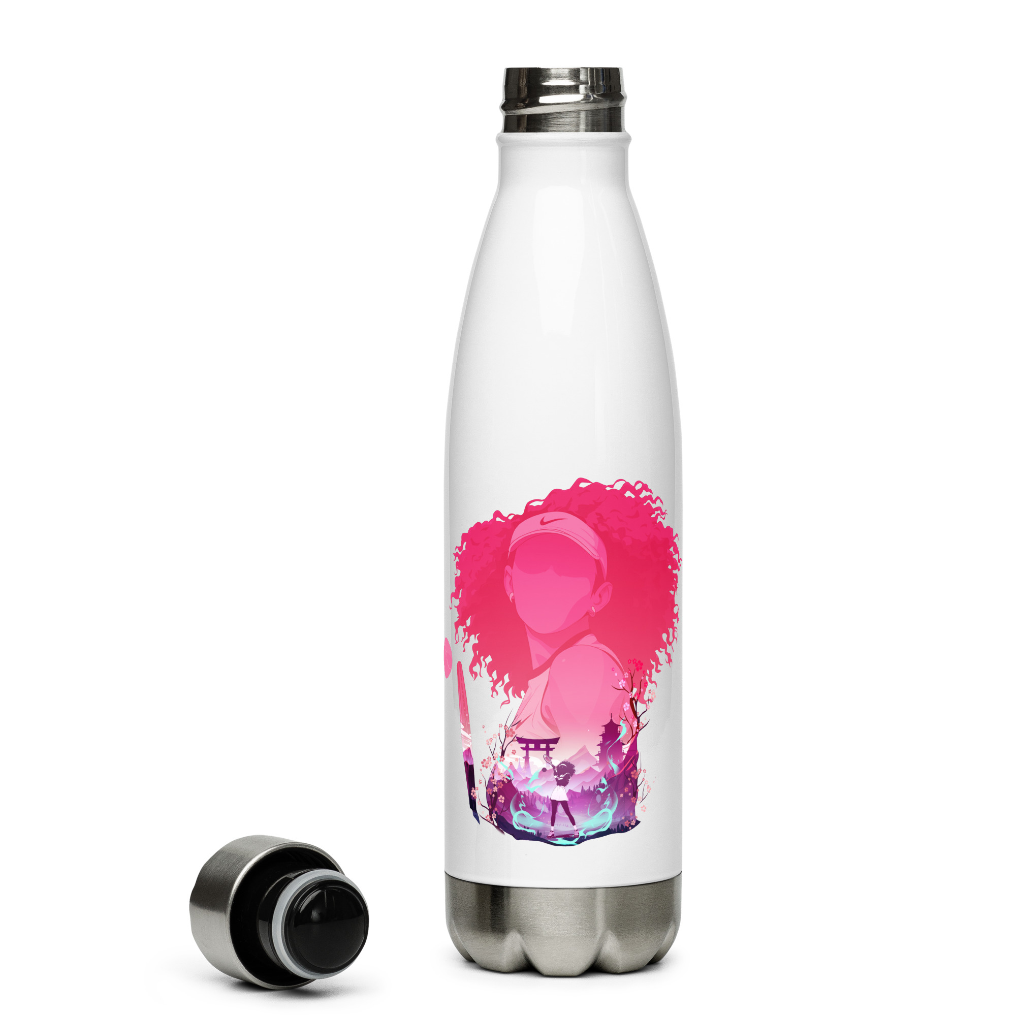 Naomi Osaka Stainless Steel Water Bottle | Sport Squabble